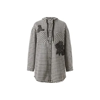 JZ. ANNAKRO Jackets & Coats Women's Plaid Black