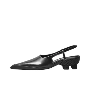 MIISTA Annya Silver Courts Irregular Heel High Heels 5cm Women's Black