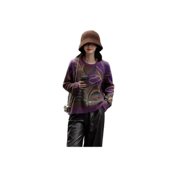 【dme】 Knitwear Women's Eggplant Purple