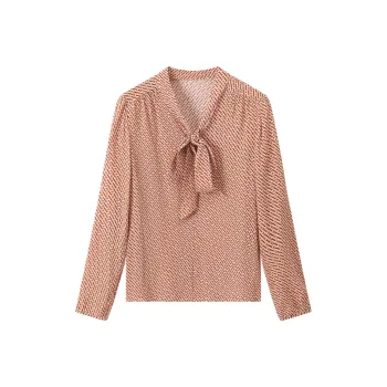 H YXIANG Shirt Women's Orange Oval