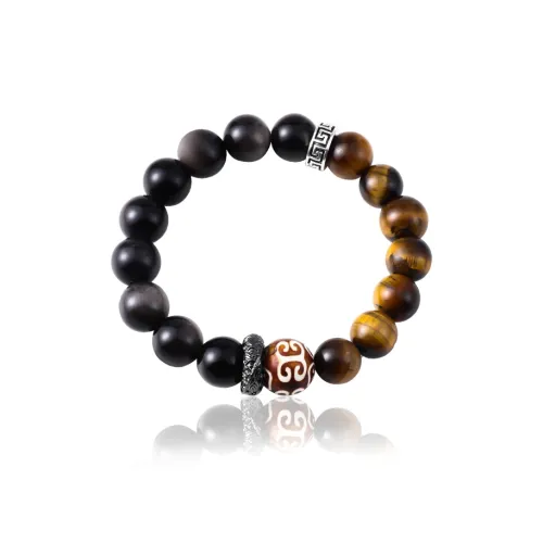 FOREVER MELODY Obsidian Bracelets Men's