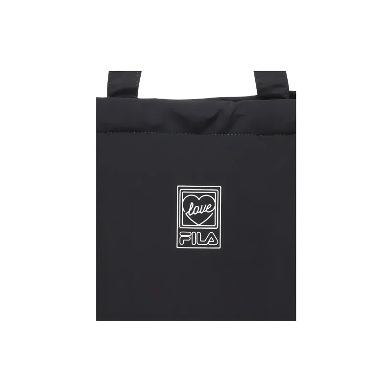 FILA Nylon Tote Bag Shopping Bag Shoulder Bag Handbag Unisex Black-2