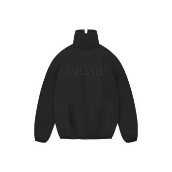 Fear Of God Athletics Women's Suede Fleece Mock Neck Black