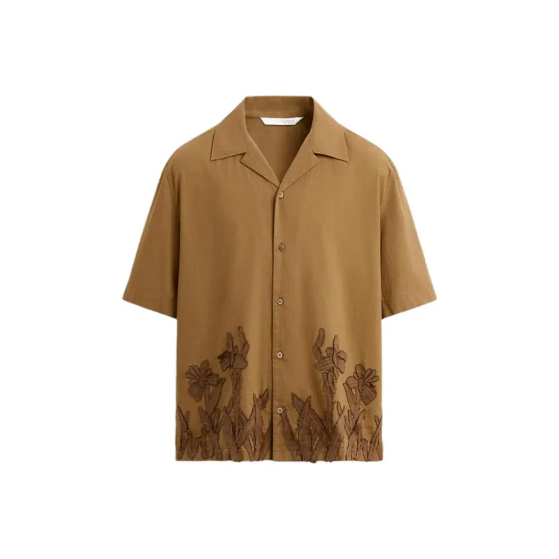 ZARA Shirts Men Yellow Ochre-0