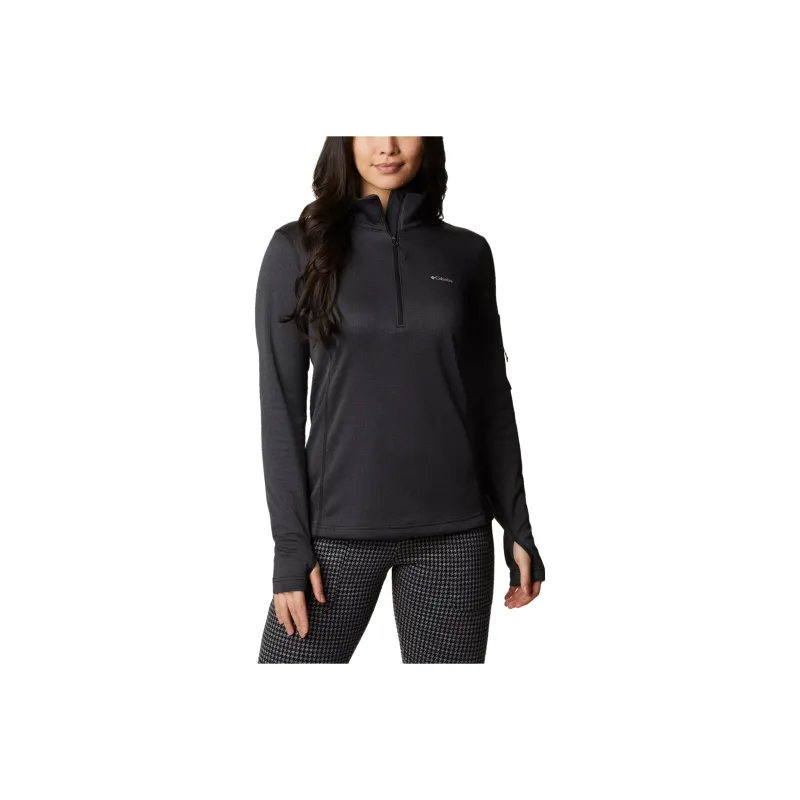 Columbia Park View™ Half Zip Fleece Sweatshirt Women's Black-0