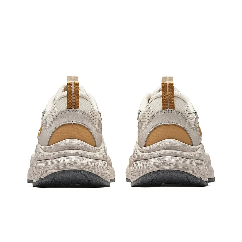 Anta Anti Slip Wear Resistant Low Top Casual Shoes Men's Light Brown-3