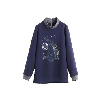 Mapping Sweatshirt Women's Navy Blue