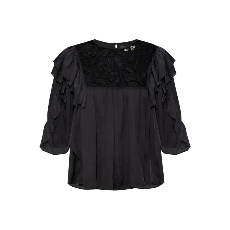 ISABEL MARANT Syrane Cut Out Detailed Top-0