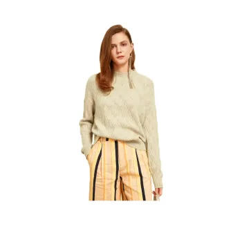MIHUANG Cashmere Sweater Women's Beige Camel