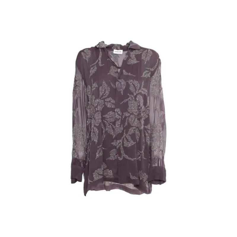 PAROSH Shirt Women's Purple Brown-0