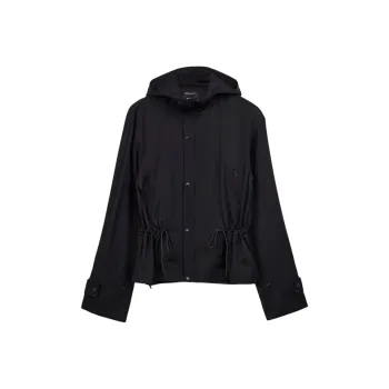 Adidas Free Shipping With AdiClub Y 3 Rayon Twill Hooded Top