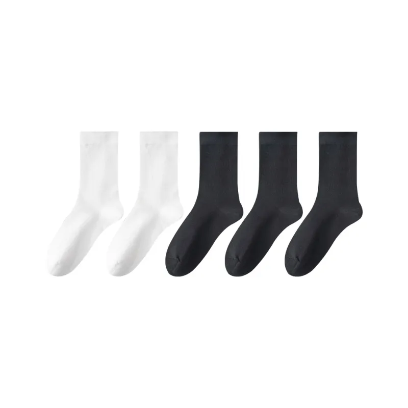MIIOW Mid Calf Socks Women's 5 Pack-24