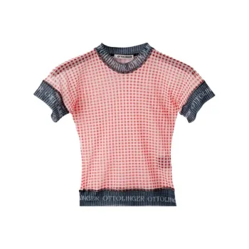 Ottolinger Mesh T Shirt 'Gingham Print'