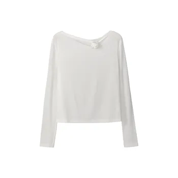 Fstudio Spring Korean Style Design Versatile Crew Neck Base Layer Shirt Women's