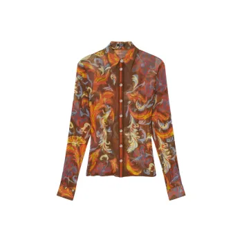 VERSACE Exotic Barocco Crepe Shirt