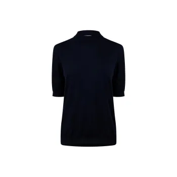 Bottega Veneta Logo Embroidered Knitted Top