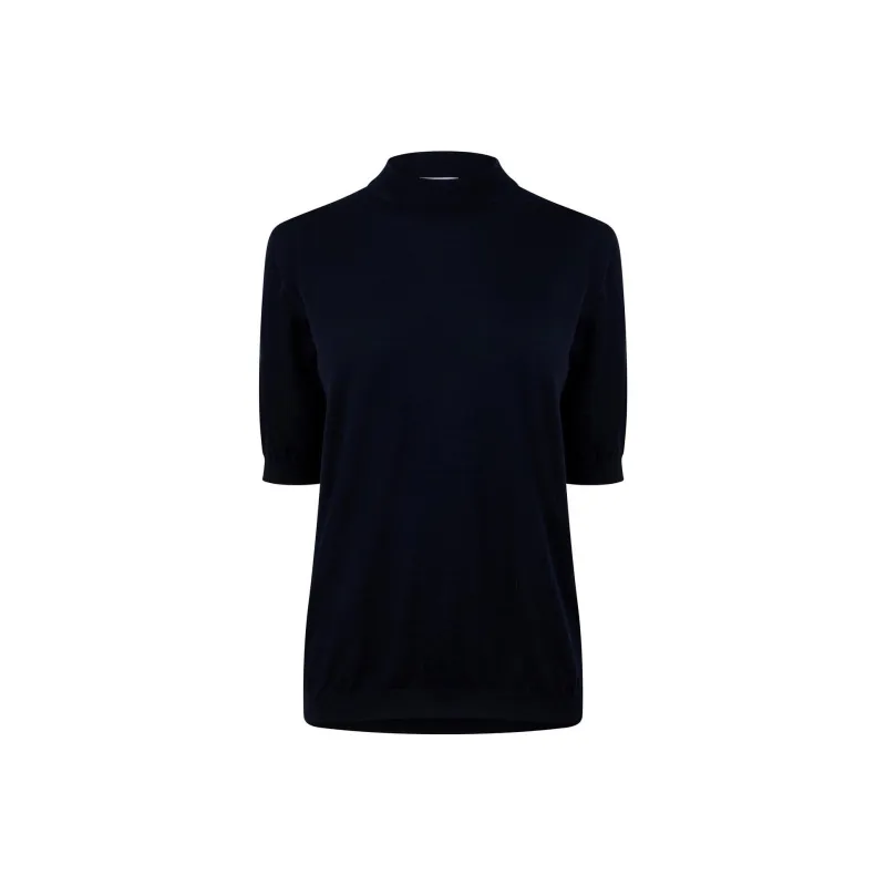 Bottega Veneta Logo Embroidered Knitted Top-0