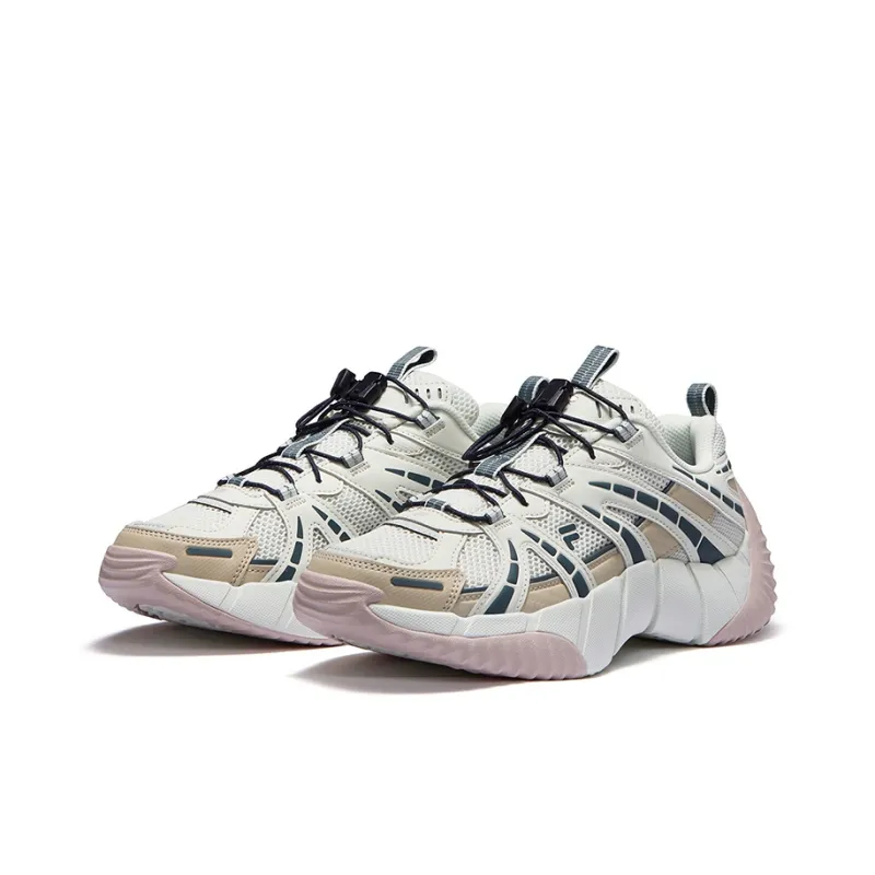 FILA FUSION BONE II Spinal Bone Shoe 2nd Generation Low Top Casual Shoes Women's Gray White-1
