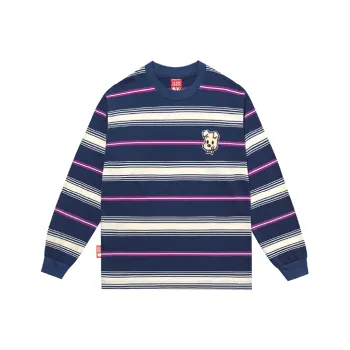 Checkitout Sweatshirts Unisex Blueberry Detective Long Sleeved Blue/White/Pink