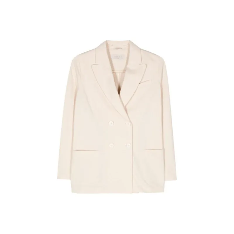Circolo 1901 Oxford knit Double breasted Blazer-0