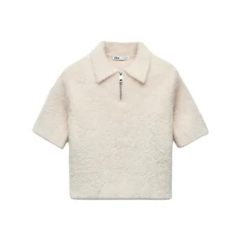 ZARA Polo Shirts Women's Beige
