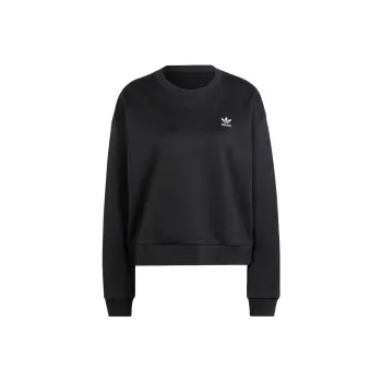 Adidas Originals Trefoil Cropped Sweater Sweatshirt Women's Black