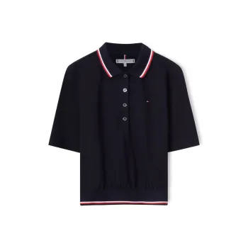 Tommy Hilfiger Polo Shirt Women's Navy Blue DW5