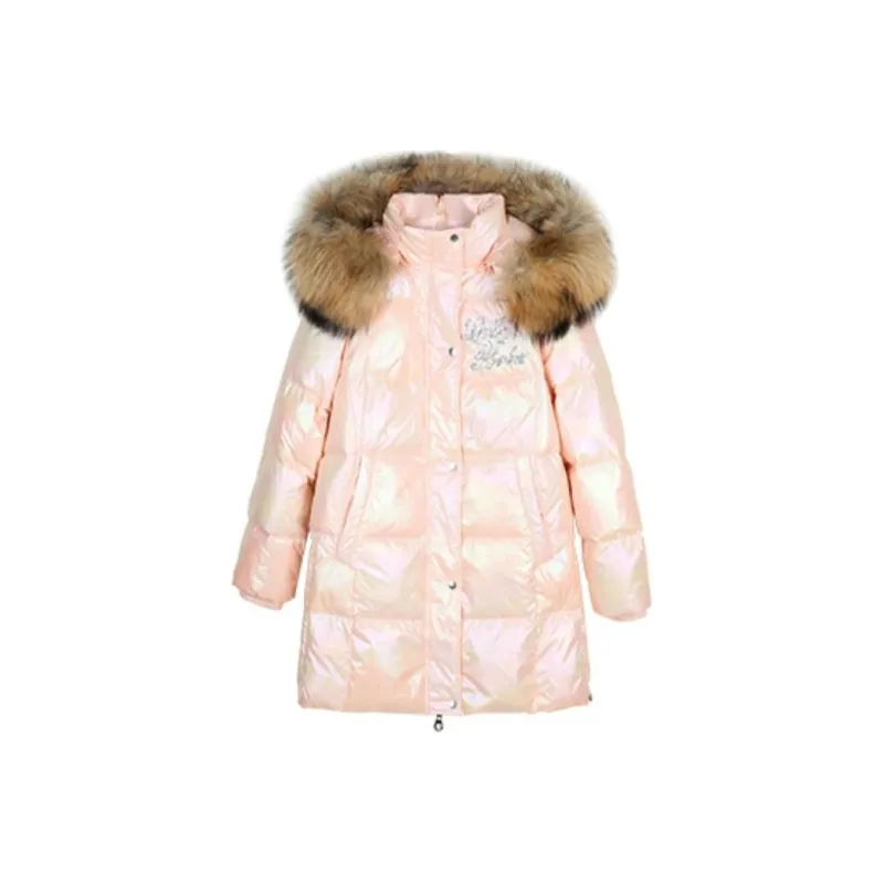 LALABOBO Hooded Loose Fit Thickened Mid Length Down Jacket Women's-2