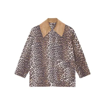 GANNI Leopard Printed Jacket