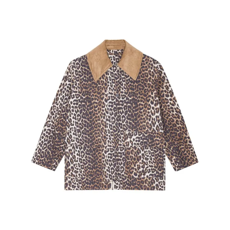 GANNI Leopard Printed Jacket-0