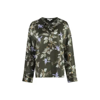 VINCE Bellflower Silk Blouse