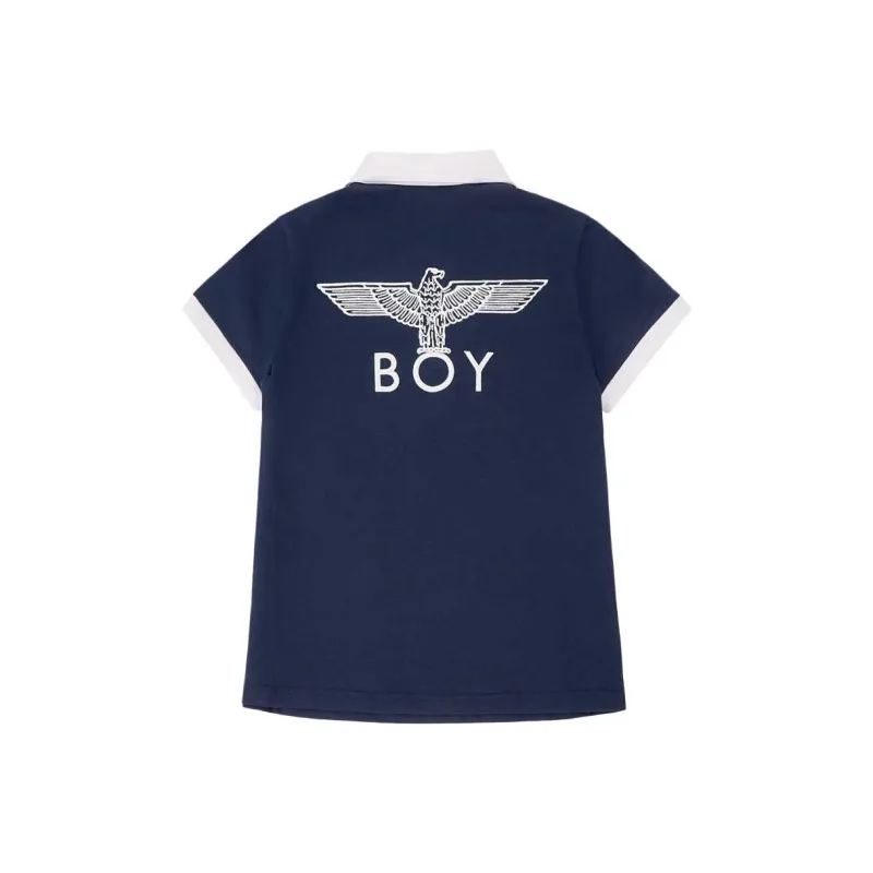 Boy London Polo Shirt Women's Navy Blue/White-0