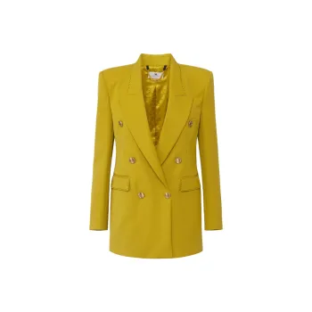 Elisabetta Franchi Contrast Topstitched Cool Jacket