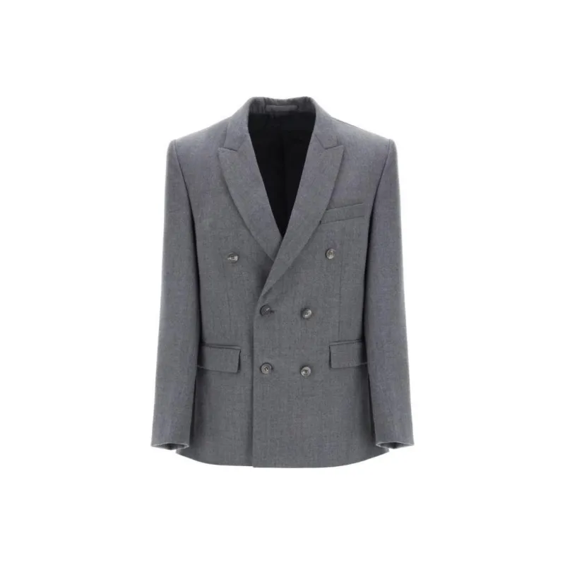 WARDROBE.NYC Double breasted Virgin Wool Blazer-0