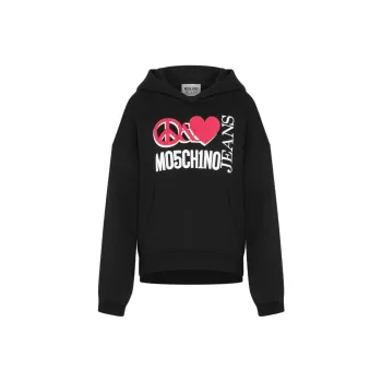MOSCHINO Jeans Balloon Sleeved Oversized Hoodie