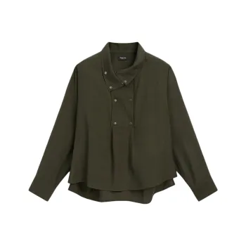 Massimo Dutti Shirt Women's Dark Green