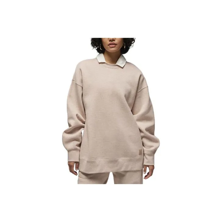 Jordan Flight Fleece Sweatshirt Women's Medium Brown-0