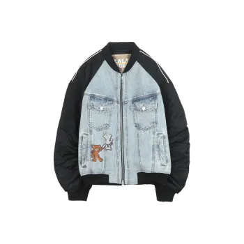LALABOBO Jacket Women's Medium Blue White