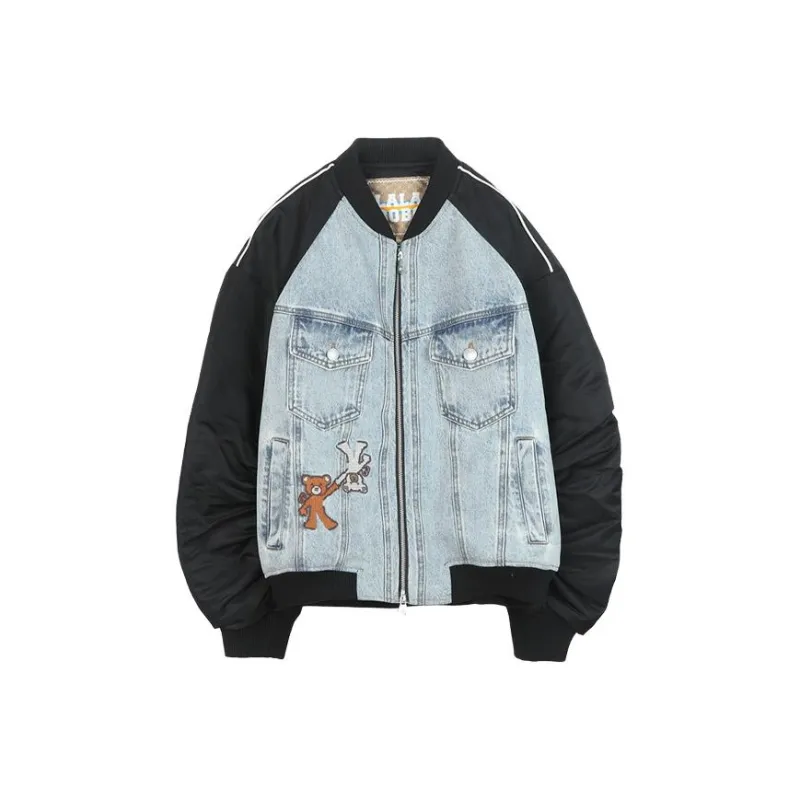 LALABOBO Jacket Women's Medium Blue White-0