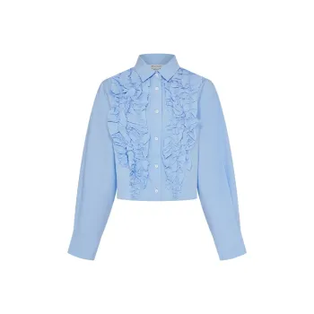 URBAN REVIVO Shirt Women's Light Purple Blue