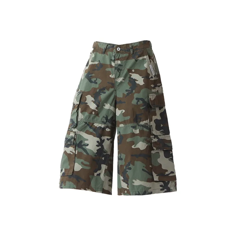 CHARLIE GOLF Denim Shorts Unisex Camouflage-1