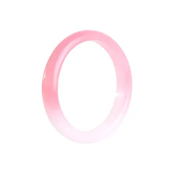 Clear Snow Chalcedony Bangles Unisex