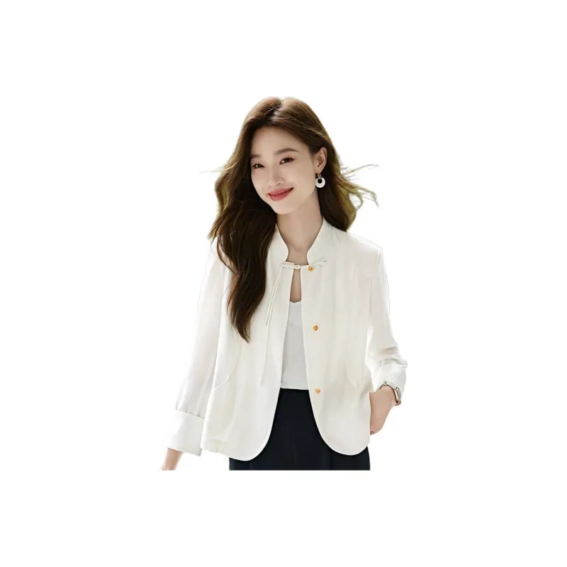 Mo Han Yi Mei Jackets & Coats Women's Ecru-0