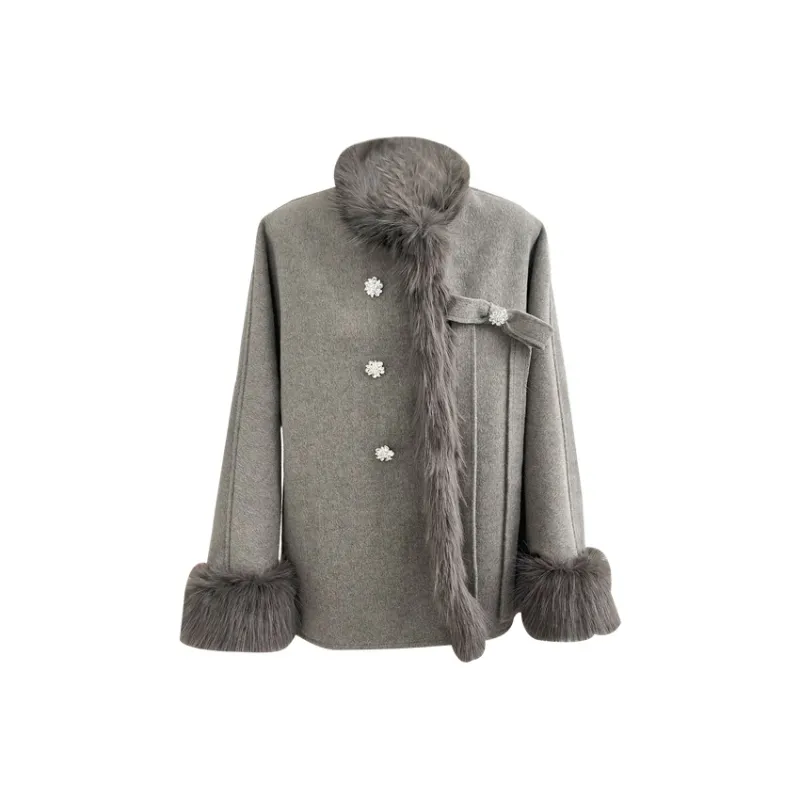 CPAURA Jackets Coats Women's Gray-0