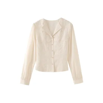 Miss Chipmunk Shirt Women's Lace White