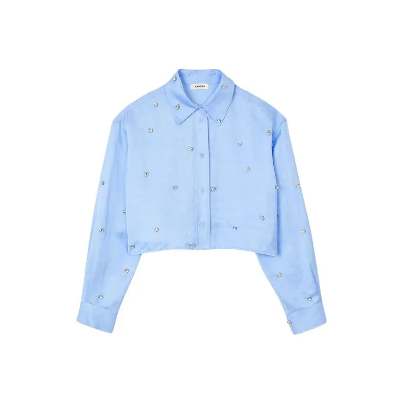 Sandro Shirts Women's Sky Blue-0