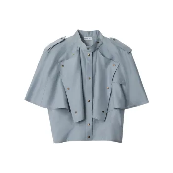 Burberry Silk Cape Top