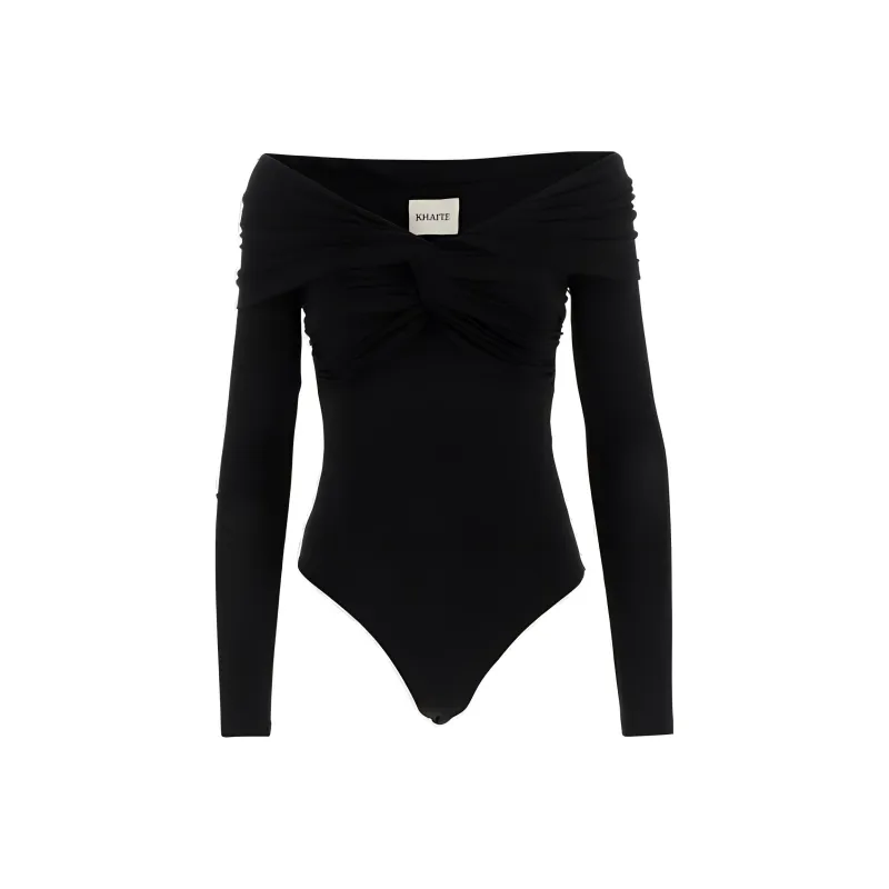 KHAITE Cibo Bodysuit 'Black'-0