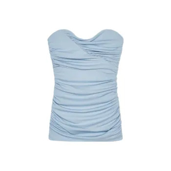 ZARA Strapless Top Women's Medium Blue
