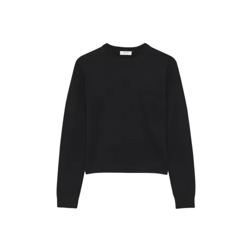 ARITZIA Cashmere Bare Cashmere Crew Cashmere Sweater Women's Black